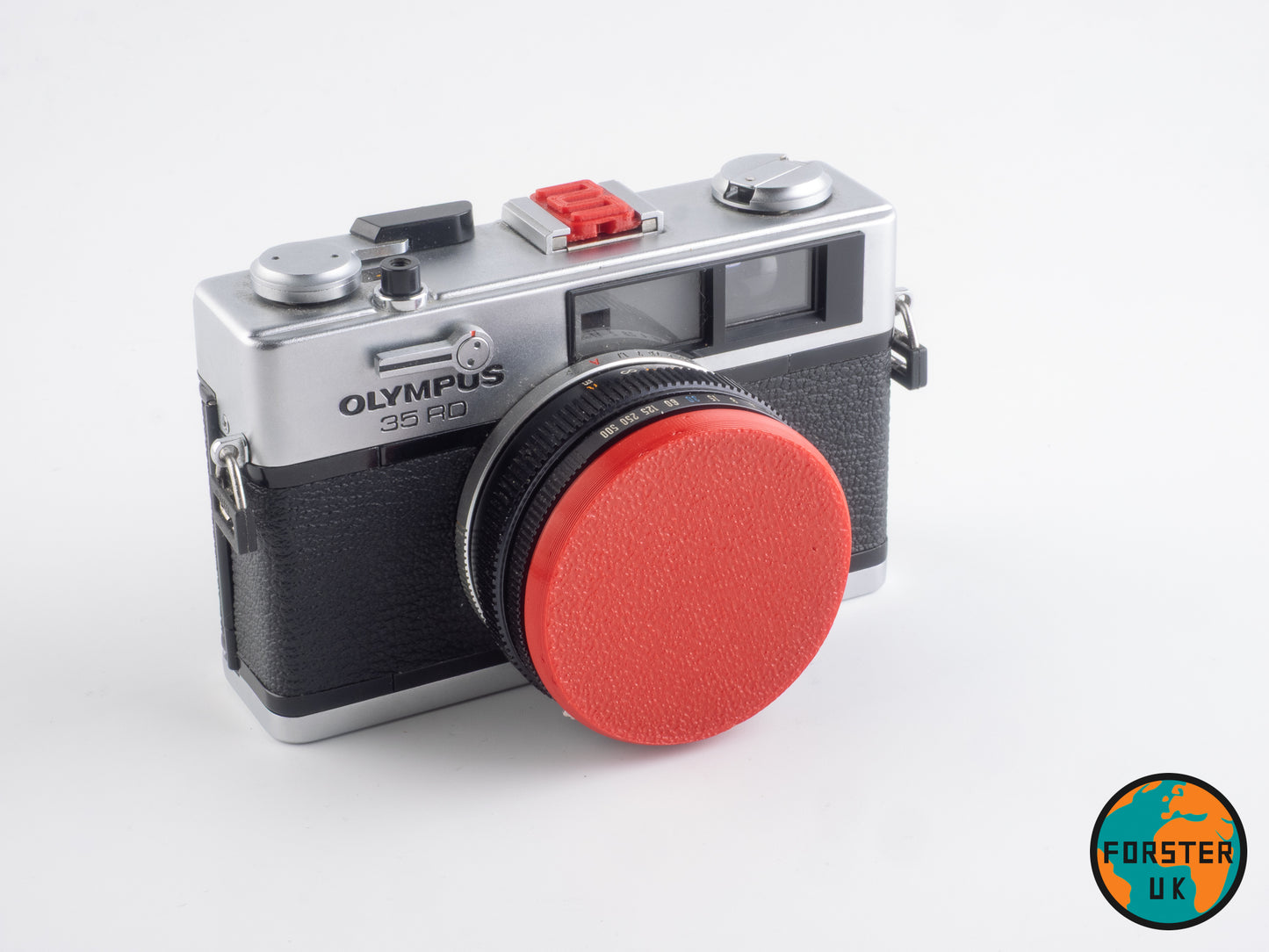 Olympus 35 SP, RD, LC, DC, UC Flexible Lens Caps & Hot Shoe Covers By Forster UK