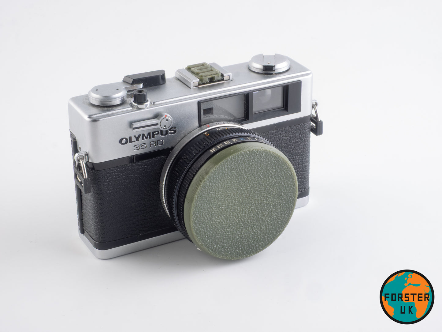 Olympus 35 SP, RD, LC, DC, UC Flexible Lens Caps & Hot Shoe Covers By Forster UK