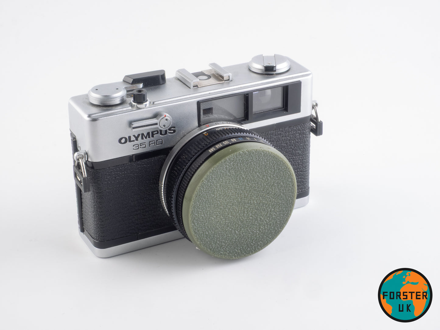 Olympus 35 SP, RD, LC, DC, UC Flexible Lens Caps & Hot Shoe Covers By Forster UK