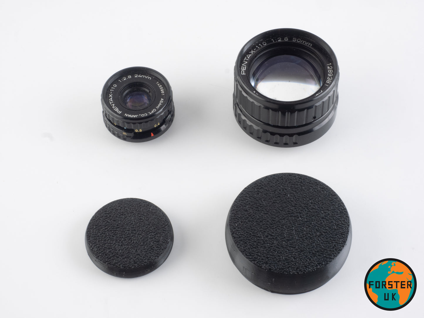 Pentax Auto 110 Flexible Front Lens Caps By Forster UK