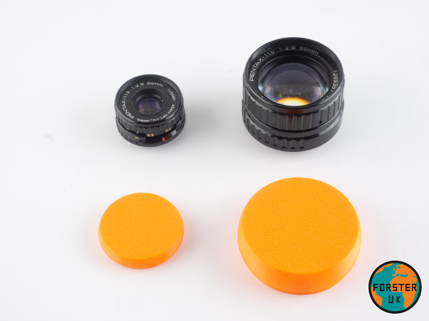 Pentax Auto 110 Flexible Front Lens Caps By Forster UK