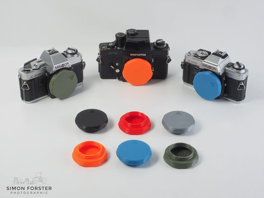 Minolta MD (SR and MC) Mount Body Caps By Forster UK