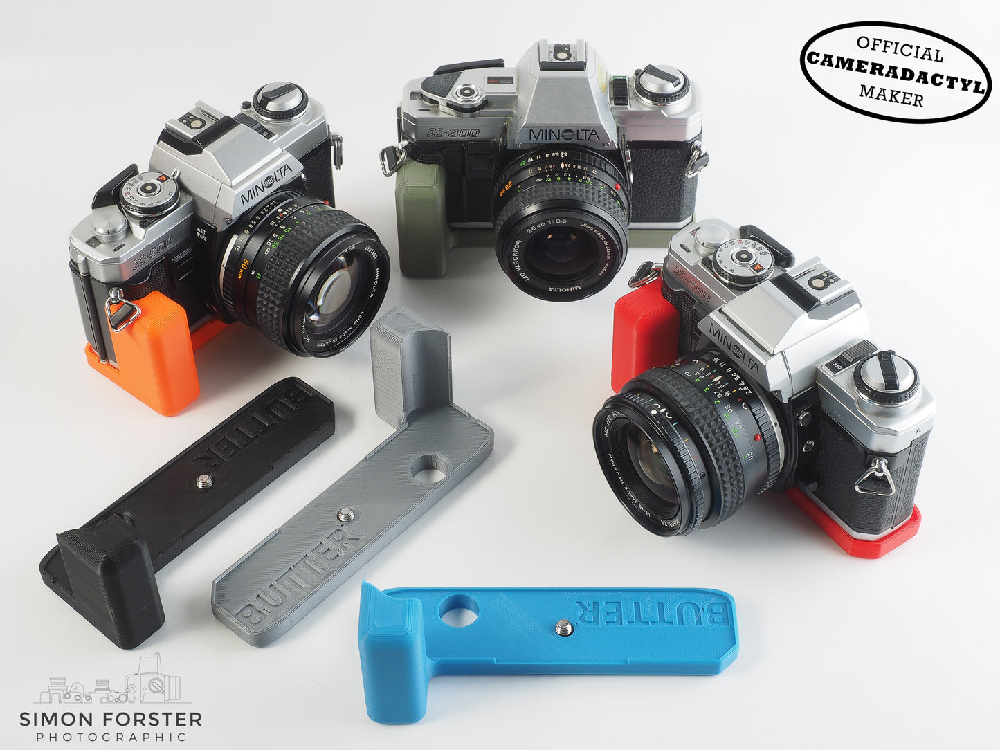 Minolta X-300 / X-500 / X-700 / X-370 / X-570 Butter Grip By Cameradactyl