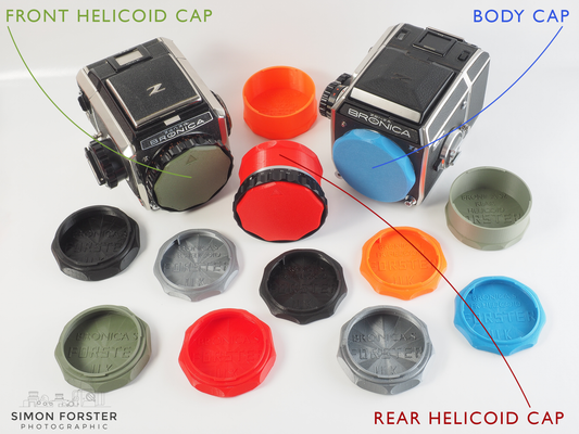 Bronica S, S2, EC, EC TL, C & D Body & Helicoid Cap By Forster UK