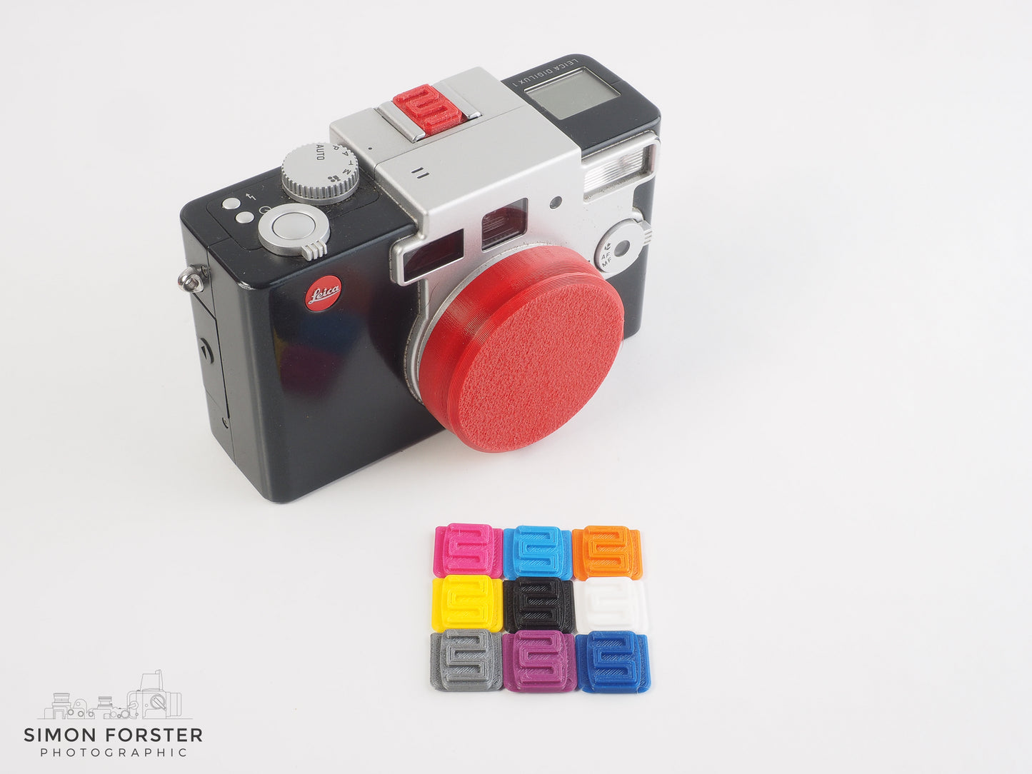 Leica Digilux 1 Flexible Lens Caps And Hot Shoe Covers By Forster UK