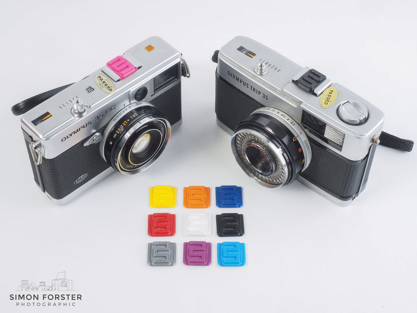 Olympus Trip 35 Flexible Lens Caps And Hot Shoe Covers By Forster UK