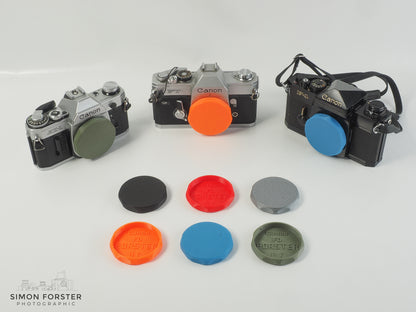 Canon FD (All Versions) Rear Lens Caps & Body Caps By Forster UK