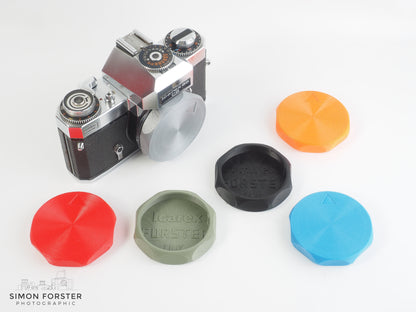 Icarex Bayonet Mount Body & Lens Caps By Forster UK