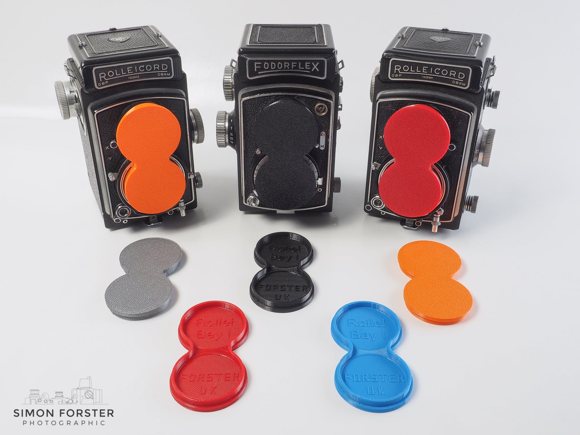 Pare-soleil Articulé Avec Bouchon D'objectif Pour Rolleiflex Bay I, II, III - Neuf Sous Emballage D'origine